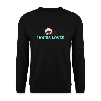 Pferdefreunde - Reiten - Reiter - Unisex Pullover - Schwarz - Vorne - Alina (178cm) & Michal (187cm)
