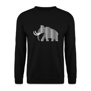 mammouth - Sweat-shirt Unisexe - noir - Devant - Alina (178cm) & Michal (187cm)
