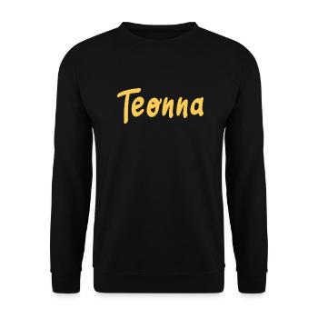 Teonna - Sweat-shirt Unisexe - noir - Devant - Alina (178cm) & Michal (187cm)