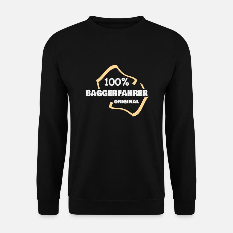 Baggerfahrer - Unisex Pullover - Schwarz