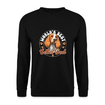 English Red and White Setter World's best Setter - Unisex Pullover - Schwarz - Vorne - Alina (178cm) & Michal (187cm)