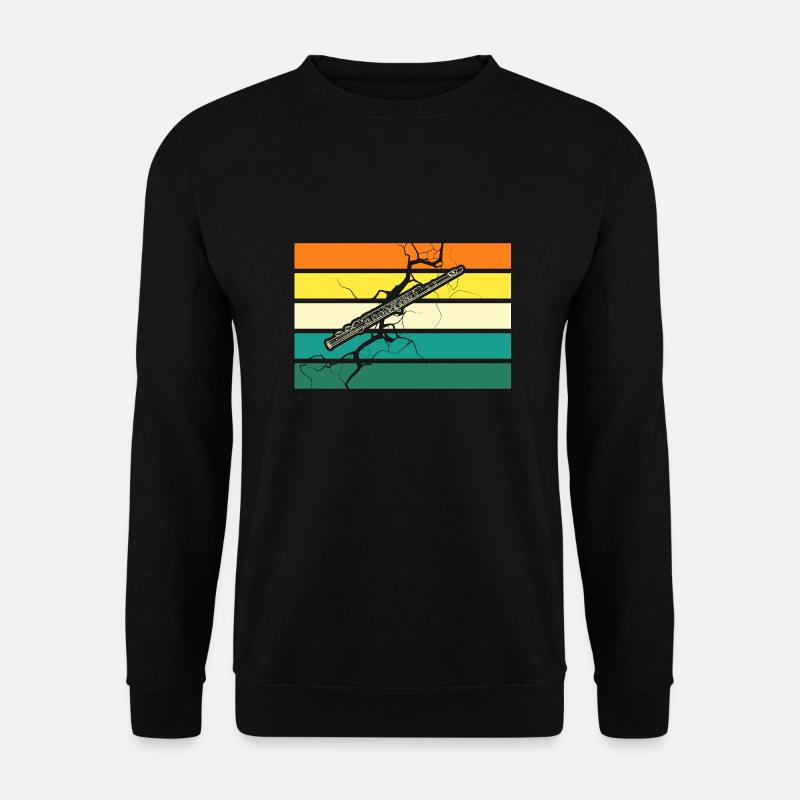 Flötist Querflöte - Unisex Pullover - Schwarz
