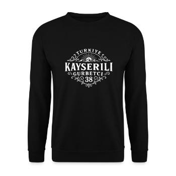 Kayseri - Sweat-shirt Unisexe - noir - Devant - Alina (178cm) & Michal (187cm)
