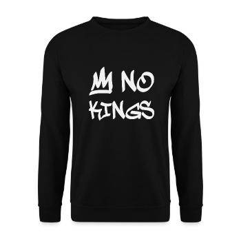 Aucun roi en Amérique depuis 1776 - Sweat-shirt Unisexe - noir - Devant - Alina (178cm) & Michal (187cm)