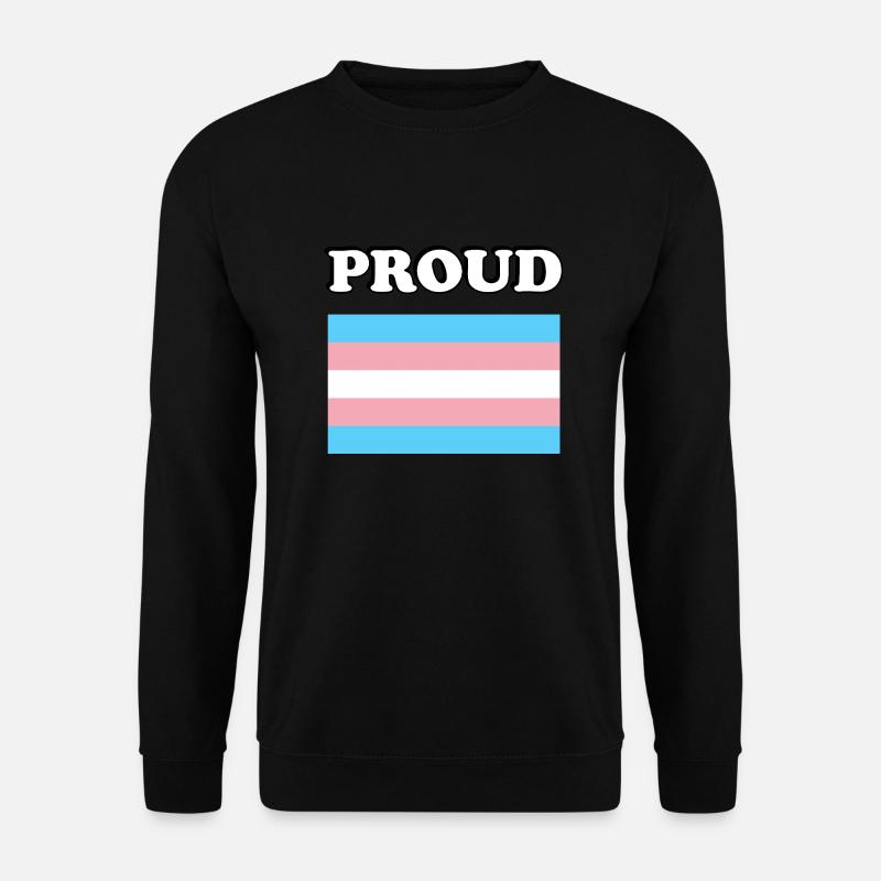 Trans Pride transpride Flag - Unisex Sweatshirt - black