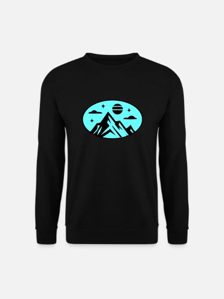 Mountains icon - Unisex Sweatshirt - black