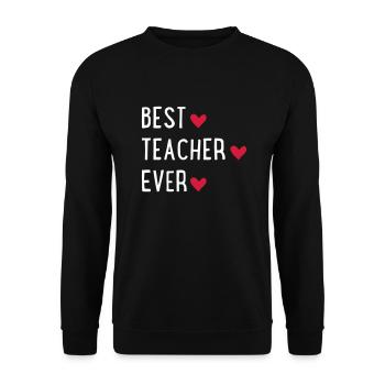 Meilleur enseignant - Sweat-shirt Unisexe - noir - Devant - Alina (178cm) & Michal (187cm)