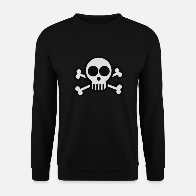 Skull & Cross Bones Pirate - Unisex Sweatshirt - black