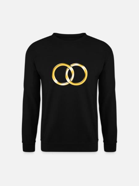 Ehe-Ringe - Unisex Pullover - Schwarz