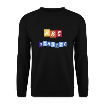 ABC Schütze - Unisex Pullover - Schwarz - Vorne - Alina (178cm) & Michal (187cm)