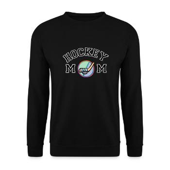 Mom Hockey - Sweat-shirt Unisexe - noir - Devant - Alina (178cm) & Michal (187cm)