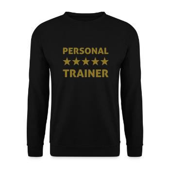 personal trainer - Unisex Pullover - Schwarz - Vorne - Alina (178cm) & Michal (187cm)