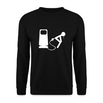 essence white - Sweat-shirt Unisexe - noir - Devant - Alina (178cm) & Michal (187cm)