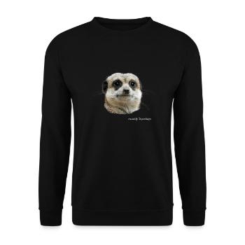 suricates - Sweat-shirt Unisexe - noir - Devant - Alina (178cm) & Michal (187cm)
