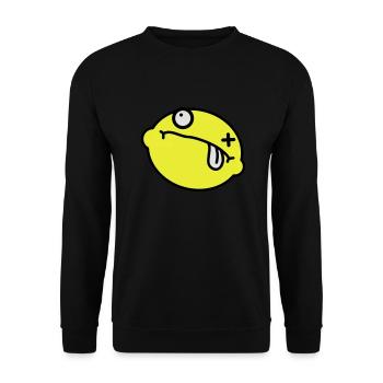Dead Lemon Smiley - Sweat-shirt Unisexe - noir - Devant - Alina (178cm) & Michal (187cm)