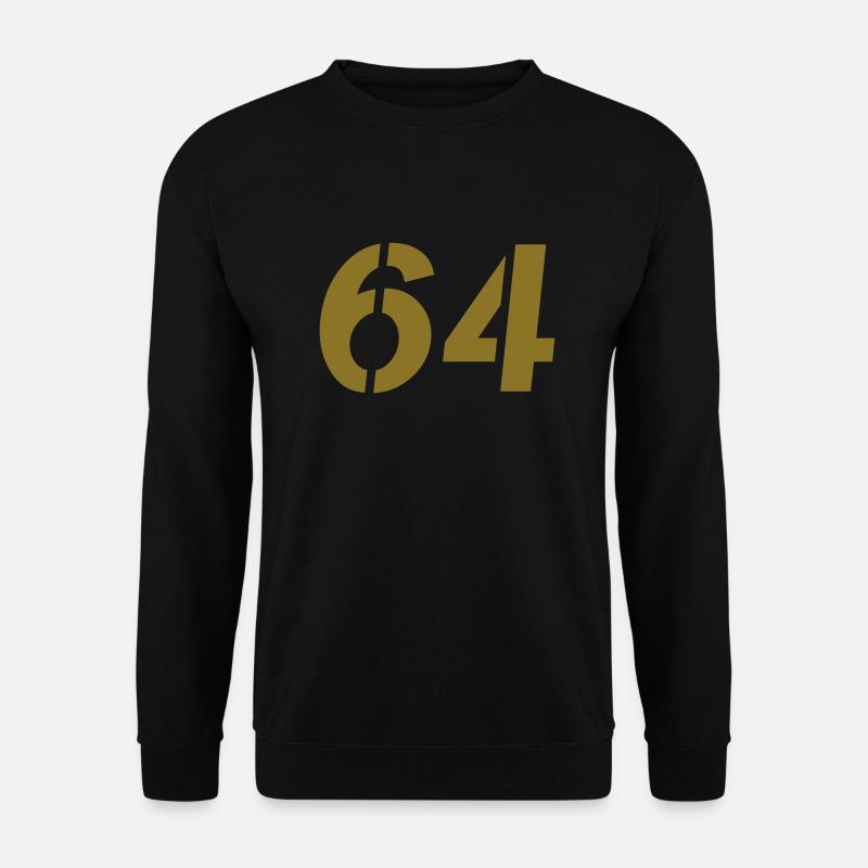 Zahl 64 - Unisex Pullover - Schwarz