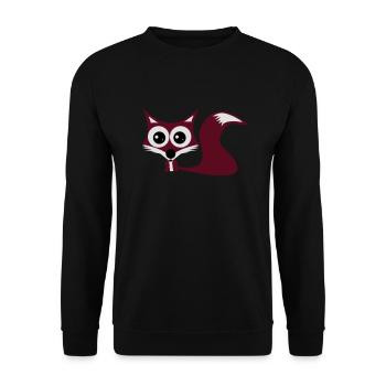 Fuchs - Unisex Pullover - Schwarz - Vorne - Alina (178cm) & Michal (187cm)