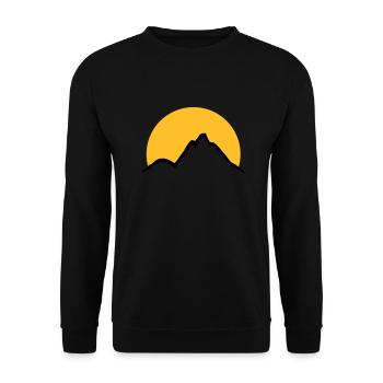 Schöne Berge Sonne - Unisex Pullover - Schwarz - Vorne - Alina (178cm) & Michal (187cm)