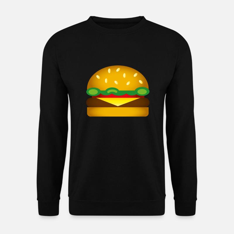 Smiley Burger - Unisex Sweatshirt - black