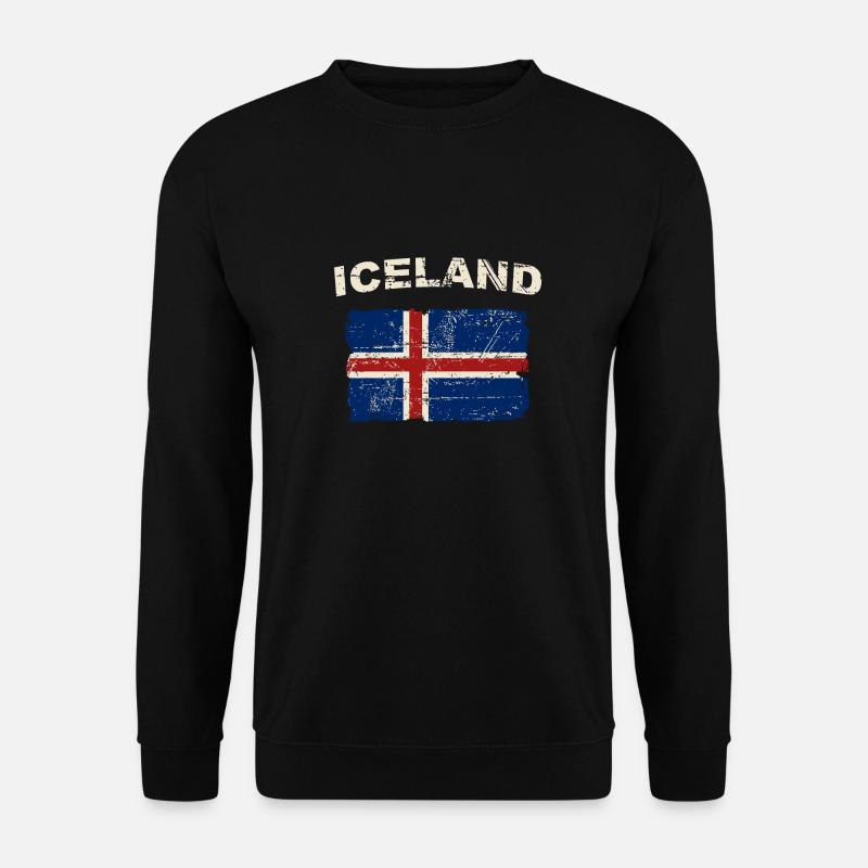 Iceland Flag - Island Flagge - Ísland - Unisex Pullover - Schwarz