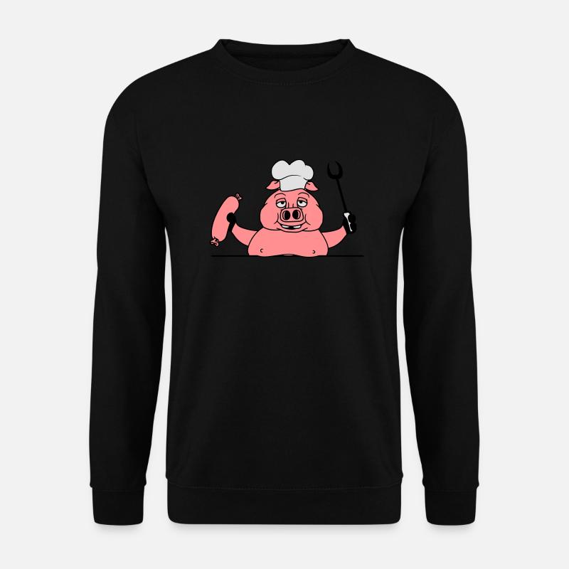 rand leere fläche schreiben text schild koch koche - Unisex Pullover - Schwarz