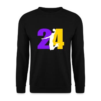 RIP Basketball-Spieler - Unisex Pullover - Schwarz - Vorne - Alina (178cm) & Michal (187cm)