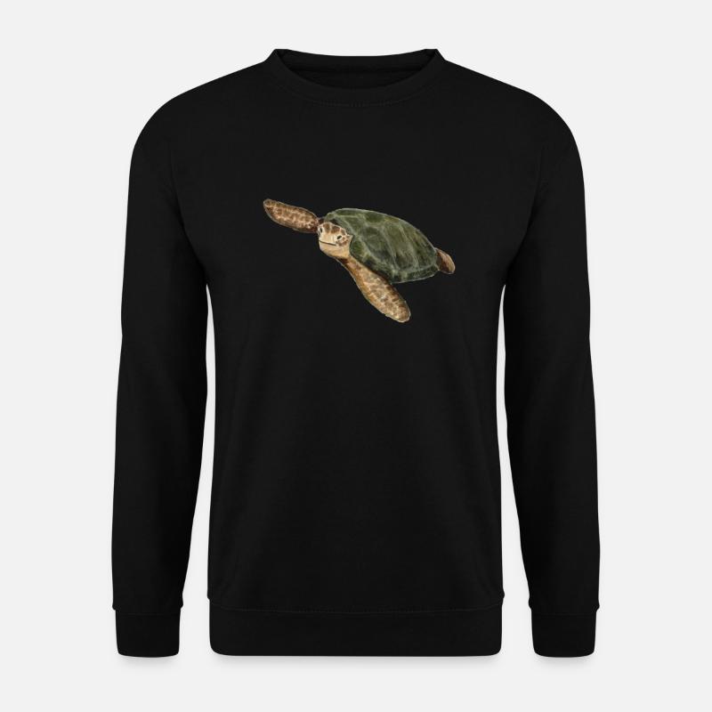 grüne Schildkröte - Unisex Pullover - Schwarz