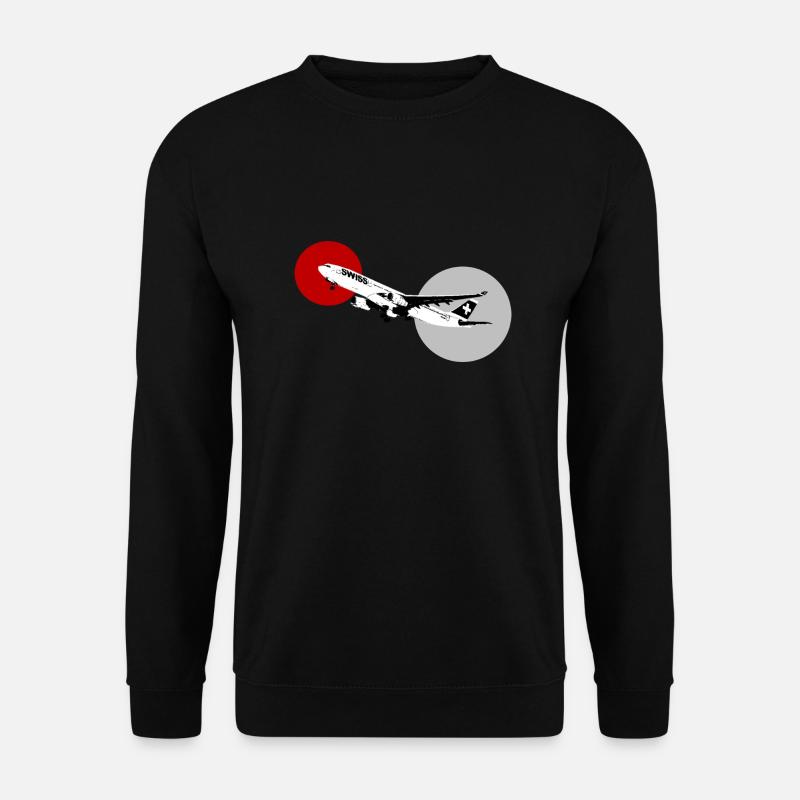 Schweizer A330 Kreise - Unisex Pullover - Schwarz