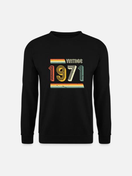 Vintage 1971 - Unisex Pullover - Schwarz