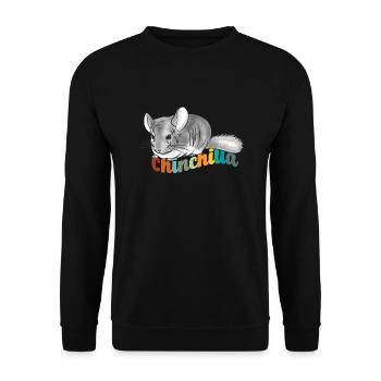 Chinchilla - Sweat-shirt Unisexe - noir - Devant - Alina (178cm) & Michal (187cm)