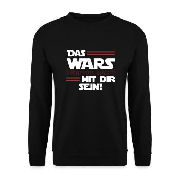 Das wars Möge die Macht mit dir Sein - Unisex Pullover - Schwarz - Vorne - Alina (178cm) & Michal (187cm)