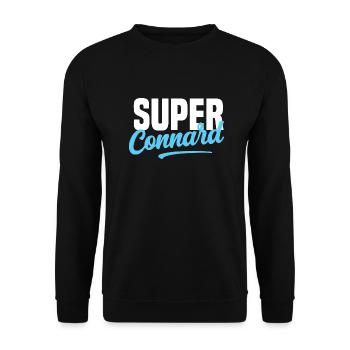 Super connard cadeau humour provoque homme - Sweat-shirt Unisexe - noir - Devant - Alina (178cm) & Michal (187cm)