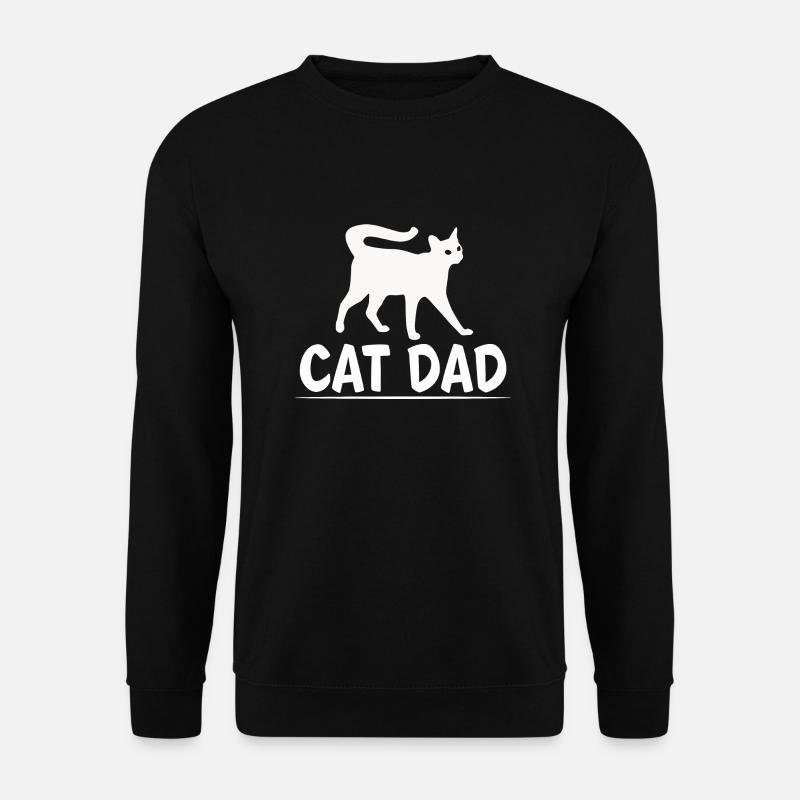 Cat Dad Father es Day Best Cat Dad Ever - Unisex Pullover - Schwarz