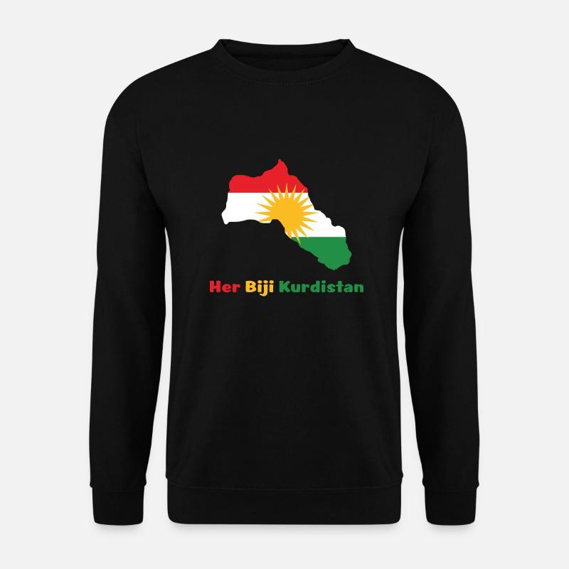 Her biji Kurdistan Kurdisch Geschenk Heimat - Unisex Pullover - Schwarz