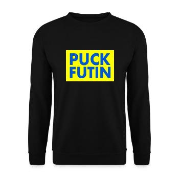 Fck ptn - Unisex Pullover - Schwarz - Vorne - Alina (178cm) & Michal (187cm)