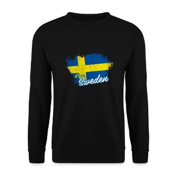 J'aime la Suède - Sweat-shirt Unisexe - noir - Devant - Alina (178cm) & Michal (187cm)