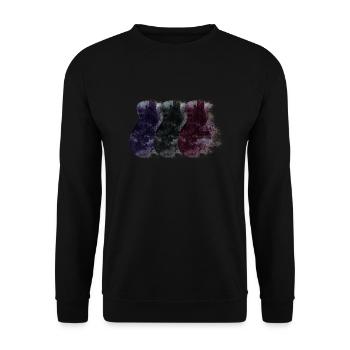 Guitares - Sweat-shirt Unisexe - noir - Devant - Alina (178cm) & Michal (187cm)