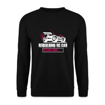 Rebuilding RC Car Please Wait... Model Car Remote - Unisex Sweatshirt - black - Front - Alina (178cm) & Michal (187cm)