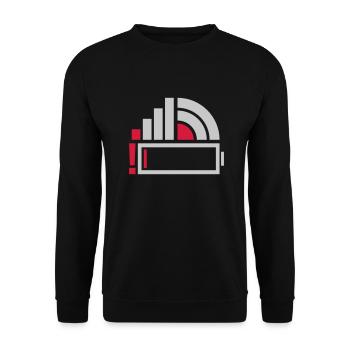 Bad Icons Smartphone Icons - Unisex Sweatshirt - black - Front - Alina (178cm) & Michal (187cm)