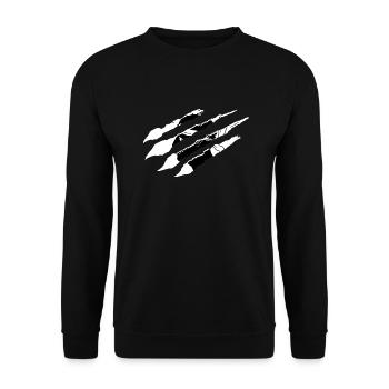 Corsica Flag Corsica Flag Corsica Corsica - Unisex Sweatshirt - black - Front - Alina (178cm) & Michal (187cm)