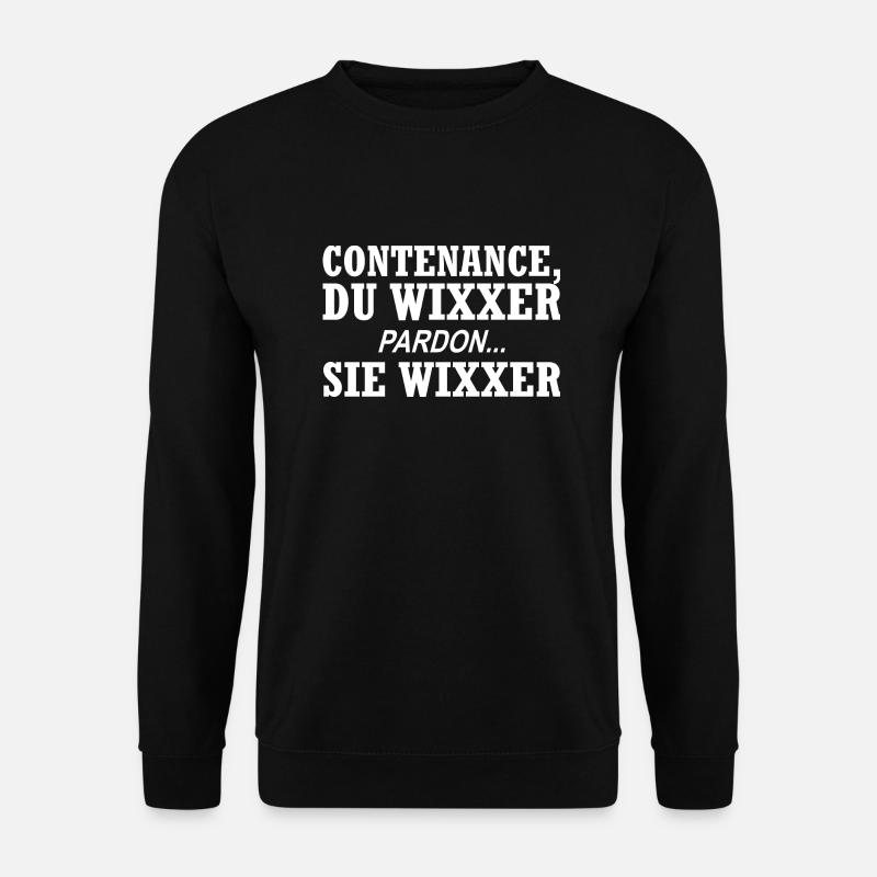 Contenance, Du Wixxer - Unisex Pullover - Schwarz