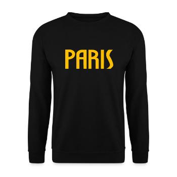 Paris - Sweat-shirt Unisexe - noir - Devant - Alina (178cm) & Michal (187cm)