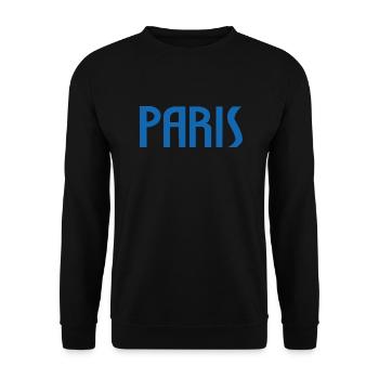 Paris - Sweat-shirt Unisexe - noir - Devant - Alina (178cm) & Michal (187cm)