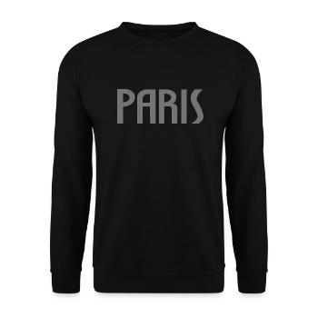 Paris - Sweat-shirt Unisexe - noir - Devant - Alina (178cm) & Michal (187cm)