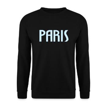 Paris - Sweat-shirt Unisexe - noir - Devant - Alina (178cm) & Michal (187cm)