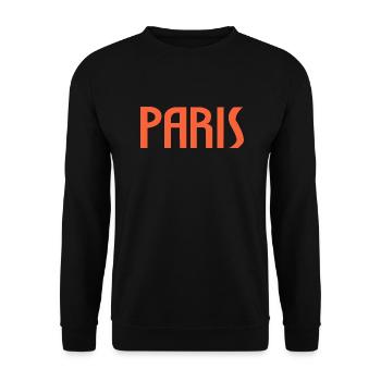 Paris - Sweat-shirt Unisexe - noir - Devant - Alina (178cm) & Michal (187cm)