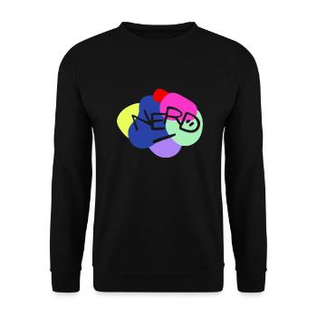NERD - Unisex Pullover - Schwarz - Vorne - Alina (178cm) & Michal (187cm)
