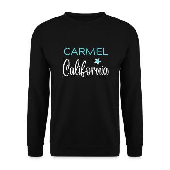 CARMEL California - Sweat-shirt Unisexe - noir - Devant - Alina (178cm) & Michal (187cm)