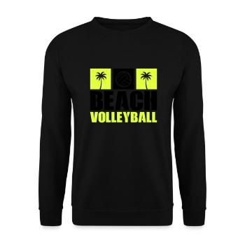Beachvolleyball - Unisex Pullover - Schwarz - Vorne - Alina (178cm) & Michal (187cm)