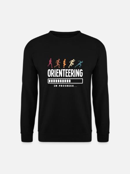 Orienteer Runner Running Orienteering - Unisex Pullover - Schwarz